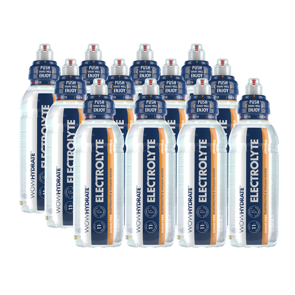WOW HYDRATE, ELECTROLYTE - Orange 500ml Pack of 12