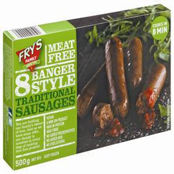 Traditional Vegetarian Sausages 380g (order in singles or 10 for trade outer)
