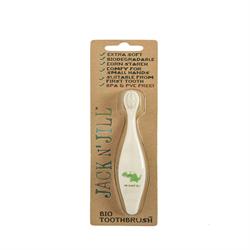 Bio Toothbrush (TM) Compostable & Biodegradable Handle Dino (order in singles or 8 for trade outer)