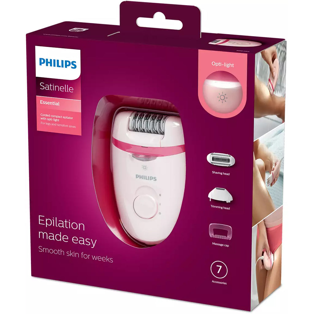 Épilateur Philips | Secteur 2 vitesses | Lumière | 7 Accessoires