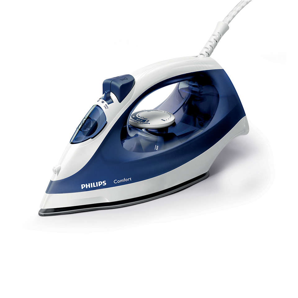 PHILIPS Iron l 2kW | 25gSteam 90g Boost | 220ml | Calc Cle