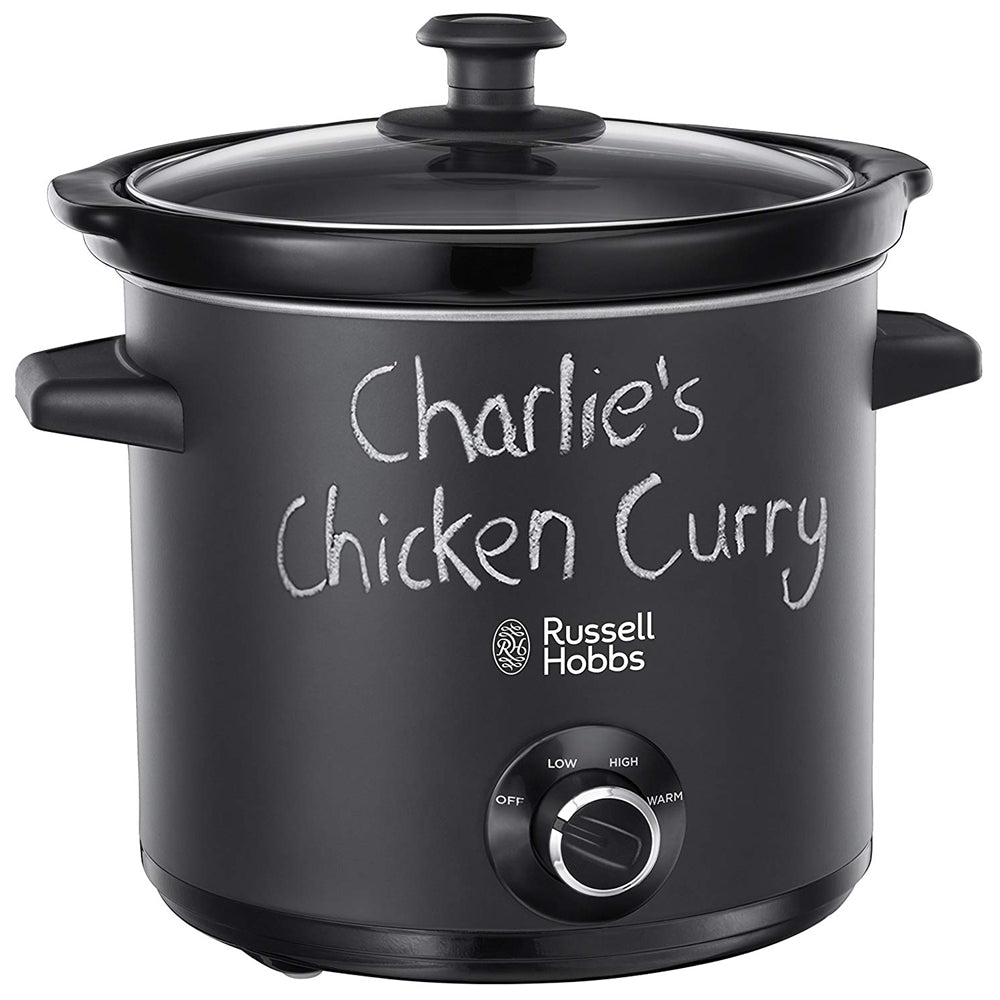 Russell Hobbs Slow Cooker | 3.5L | Black | Chalk-Board