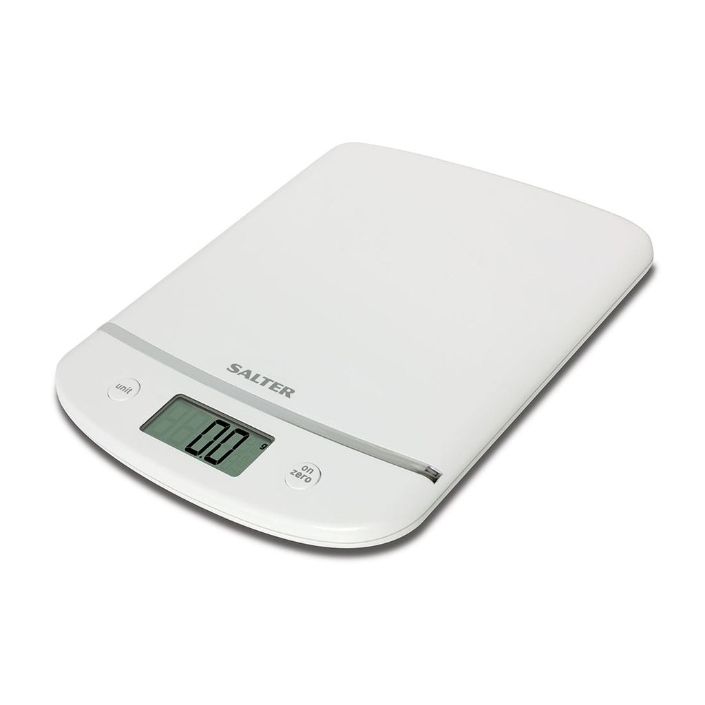 SALTER Electronic Kitchen Scale | Aquatronic | White