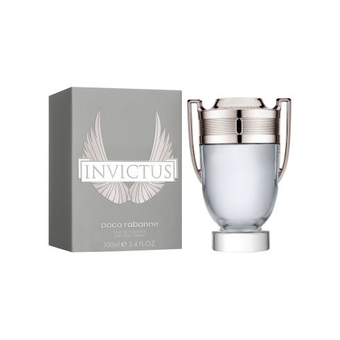 Paco Rabanne Invictus 100ml EDT Spray / 100ml All Over Shampoo