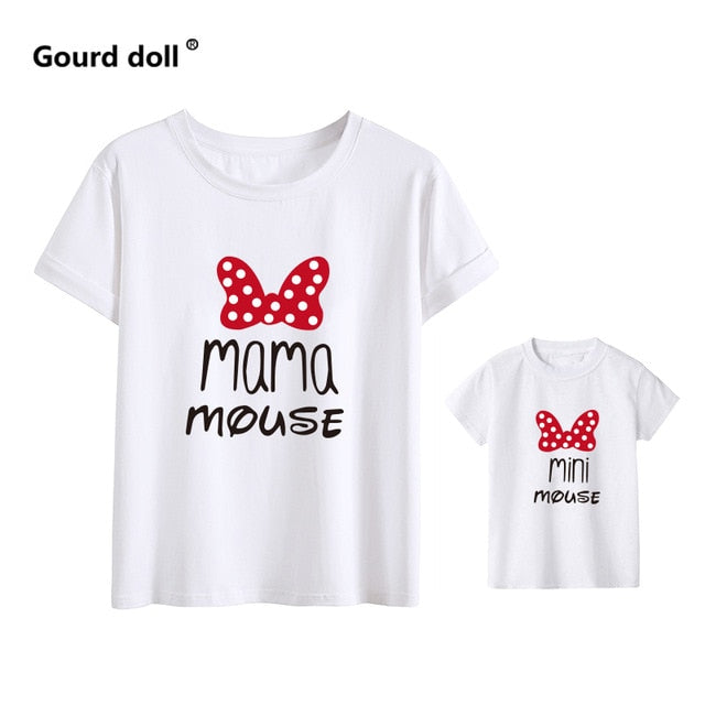 Familie Tshirts Mode mommy tøj baby pige tøj MINI og