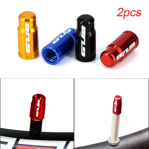 2pc Aluminum Bicycle Tire Valve Cap Ultralight Mountain Road Bike Valve Cap Schrader/Presta Tire Valve Protector MTB Accessories
