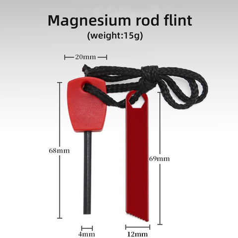 Camping set small mini flint waterproof ignition magnesium strip magnesium rod