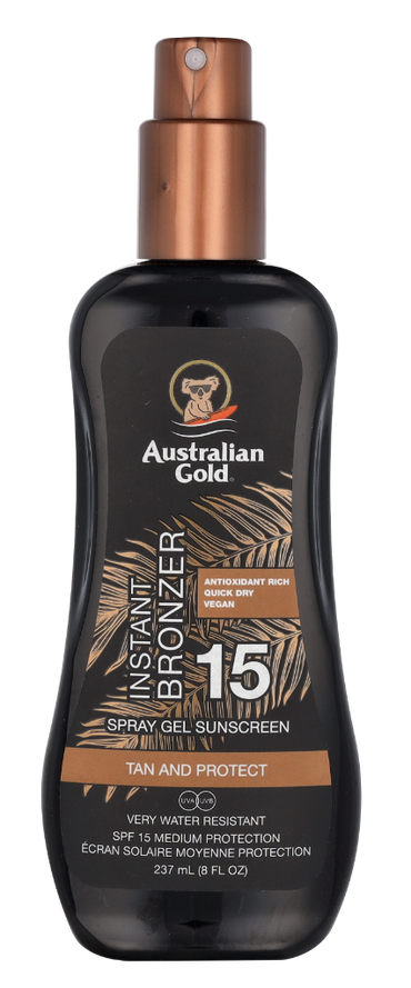 Australian Gold Spray Gel Instant Bronzer SPF15 237 ml