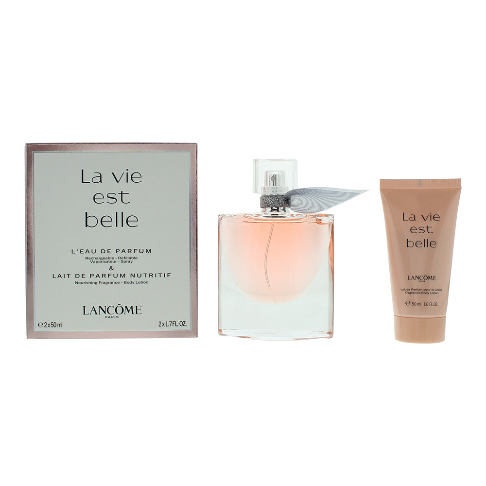 Lancôme La Vie Est Belle Eau De Parfum 2 Piece Gift Set: L'Eau De Parfum 50ml - Body Lotion 50ml