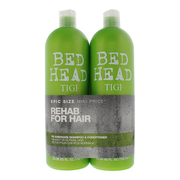 Tigi Bed Head Re-Energize Duo Pack Shampoo & Conditioner 750ml