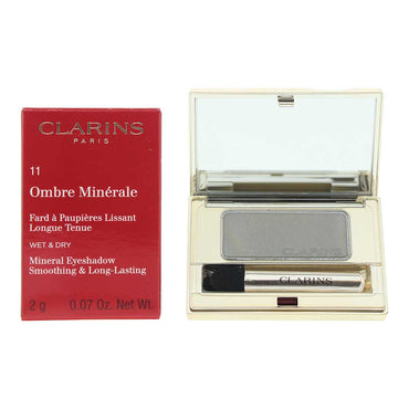 Clarins Ombre Minérale Smoothing  Long-Lasting 11 Silver Green Cosmetics 2g