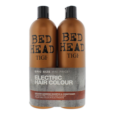 Tigi bed head color deusa shampoo e condicionador para cabelos coloridos pacote duplo de 750ml