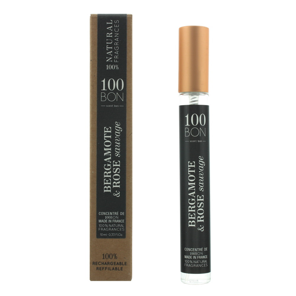 100 Bon Bergamote  Rose Sauvage Concentré Refillable Eau de Parfum 10ml