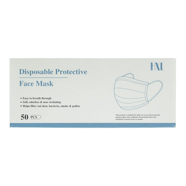 Hxl Disposable 3 Ply Face Mask 50pcs