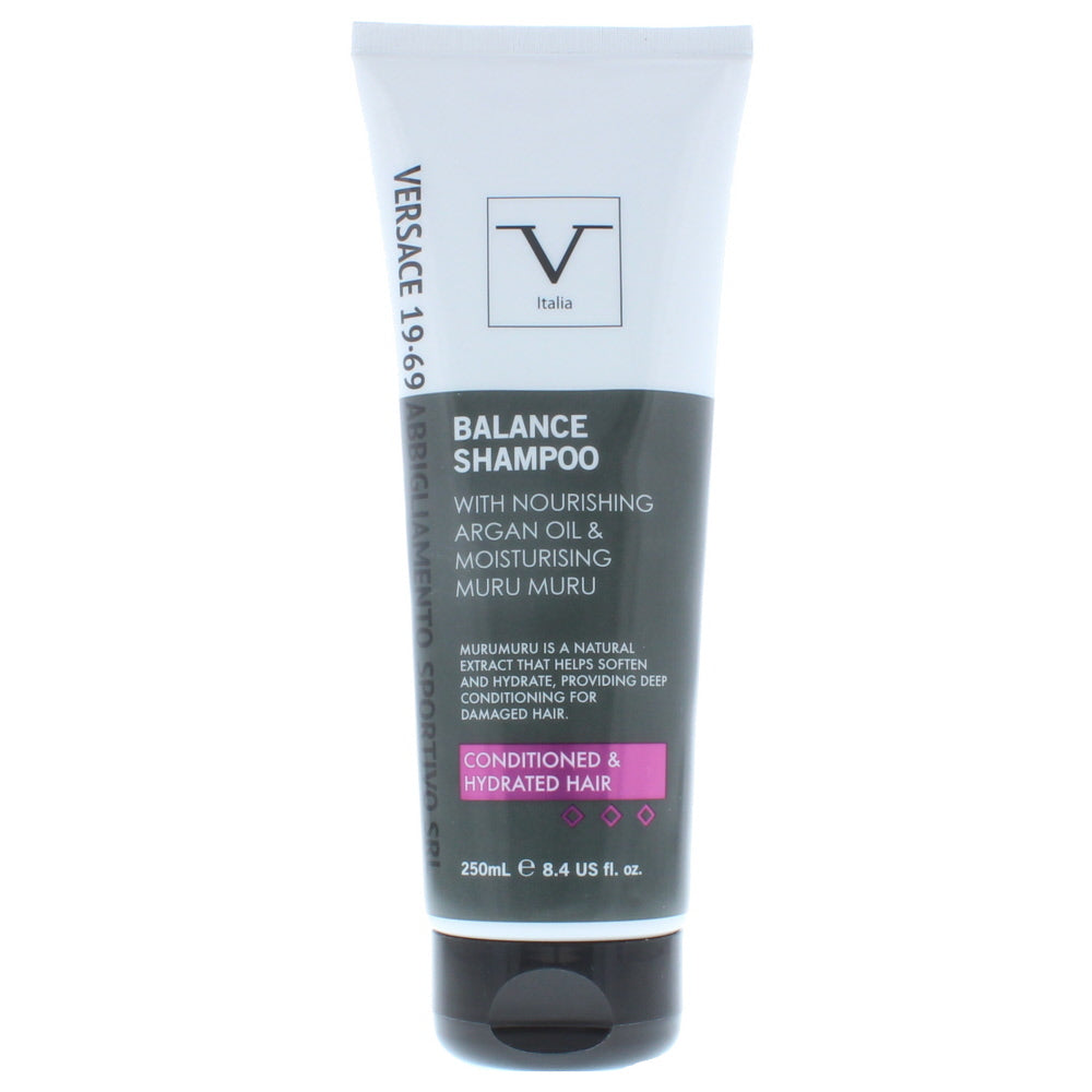 V Italia Balance Shampoo With Nourishing Argan Oil  Moisturising Muru Muru 250m