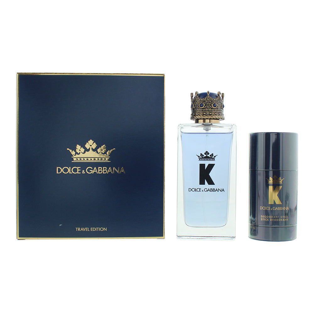 Dolce & Gabbana K Eau de Toilette 2 Piece Gift Set : Eau De Toilette 100ml - Deodorant Stick 75ml