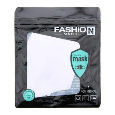 Máscara branca reutilizável da moda