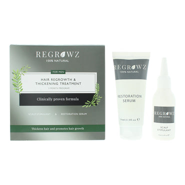 Regrowz Hair Regrowth  Thickening Treatment Three Month Program For Men