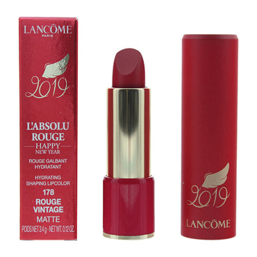 Lancôme L'absolu Rouge 2019 Edition #178 Rouge Vintage Lipstick 3.4g
