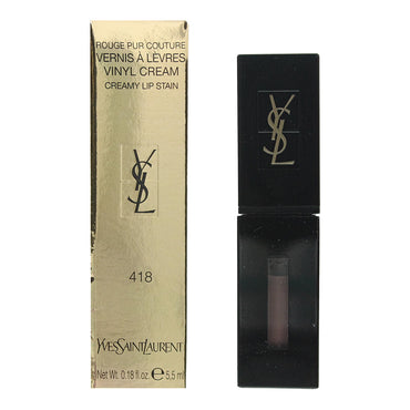 Yves Saint Laurent Vinyl Cream #418 Teinture crémeuse pour les lèvres 5,5 ml