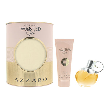 Azzaro Wanted Girl 2 Piece Gift Set: Eau De Parfum 50ml - Body Lotion 100ml