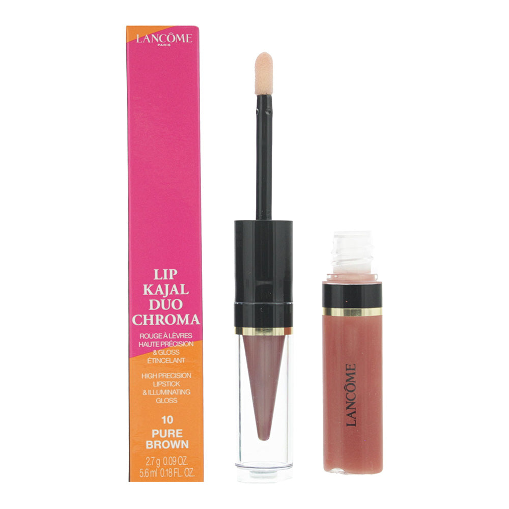 Lancôme Lip Kajal Duo Chroma 10 Pure Brown High Precision Lipstick 2.7g & Illuminating Gloss 5.6ml