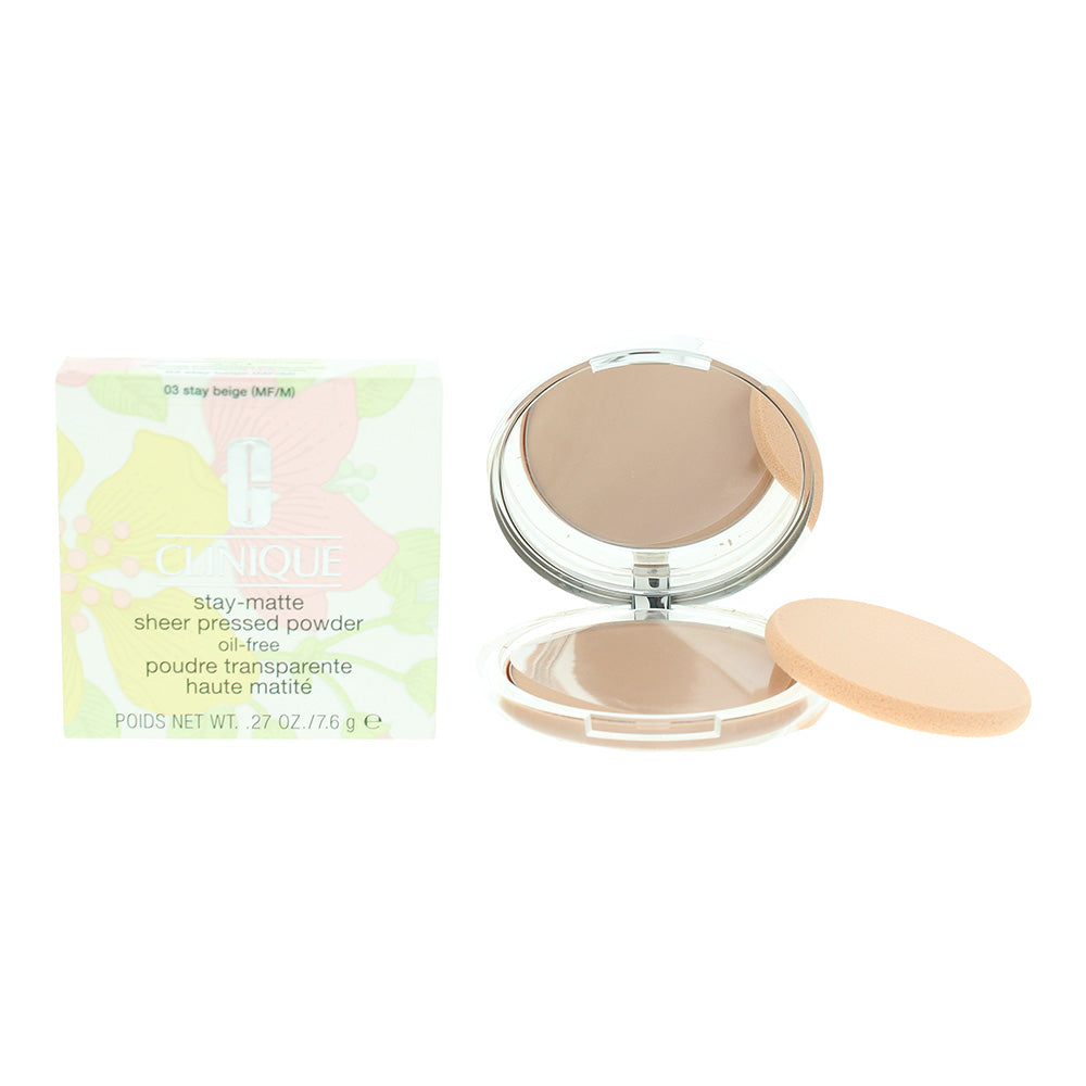 Clinique Stay-Matte 03 Stay Beige Pressed Powder 7.6g