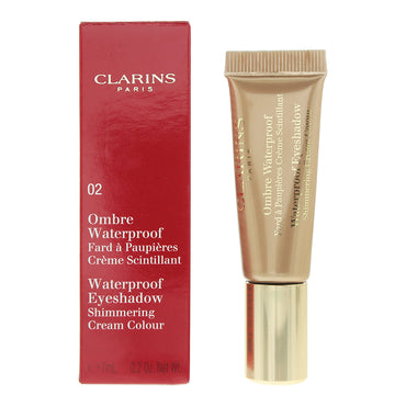Clarins Waterproof Eyeshadow Shimmering Cream #02 Golden Sand 7ml