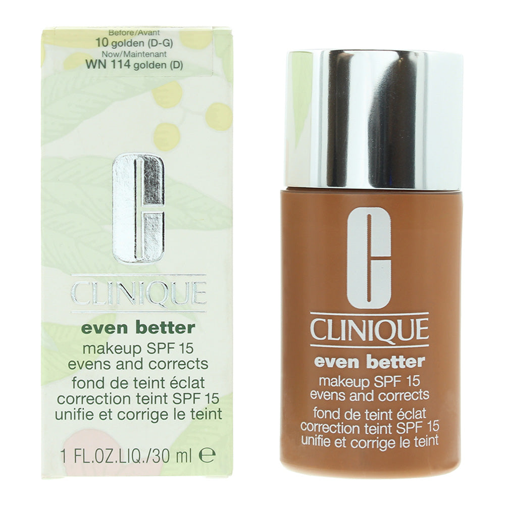 Clinique Even Better Evens  Corrects WN 114 Golden (D) Foundation Spf 15 30ml