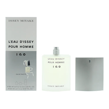 Issey Miyake L'eau D'issey Pour Homme IGO Eau De Toilette 80ml Bottle + 20ml Cap To Go