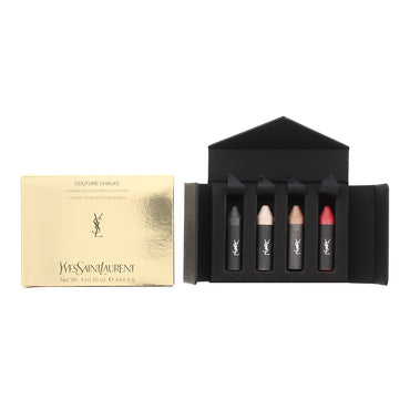 Yves Saint Laurent Couture Kreiden, 4-teiliges Geschenkset: Le Rouge Kreide 4,4 g – Le Noir Kreide 4,4 g – Le Nude Kreide 4,4 g – Le Cuivre Kreide 4,4 g