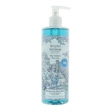 Spălare de mână Woods of Windsor, orhidee albastră și nufăr, 350 ml