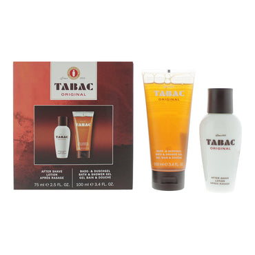 Tabac Original 2-teiliges Geschenkset: Aftershave-Lotion 75 ml – Duschgel 100 ml
