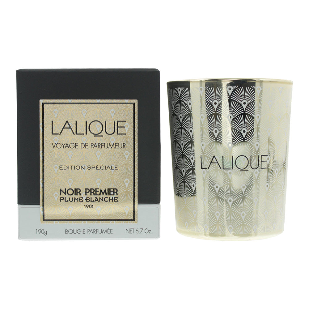 Lalique Noir Premier Plume Blanche Candle 190g