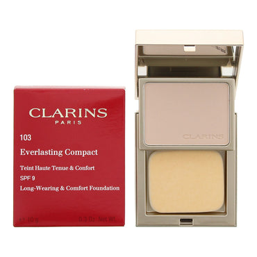 Clarins everlasting compact no.103 ivory foundation 10g spf 9