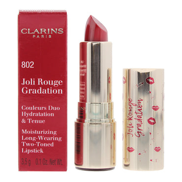 Clarins joli rouge gradation 802 rød læbestift 3,5 g