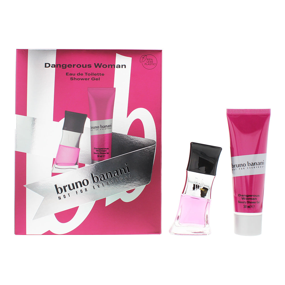 Bruno Banani Dangerous Woman 2 Piece Gift Set: Eau De Toilette 30ml - Shower Gel 50ml