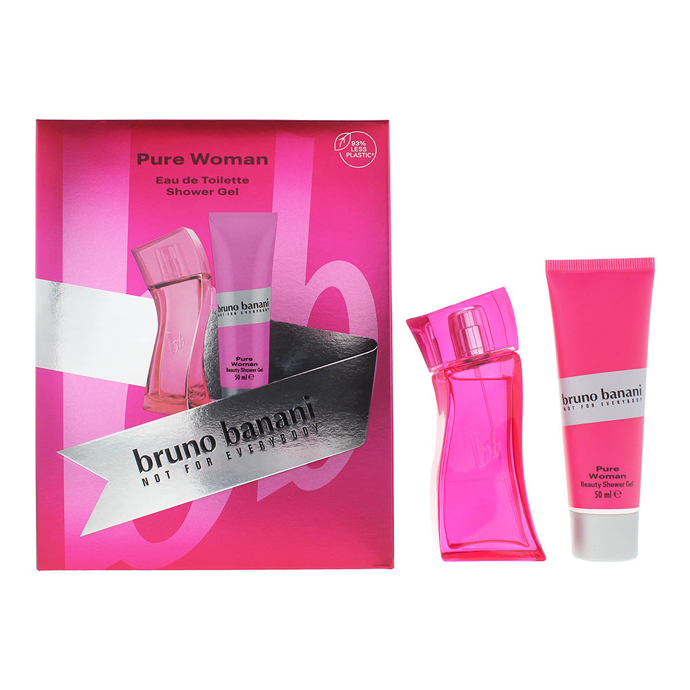 Bruno Banani Pure Woman 2 Piece Gift Set: Eau De Toilette 30ml - Shower Gel 50ml