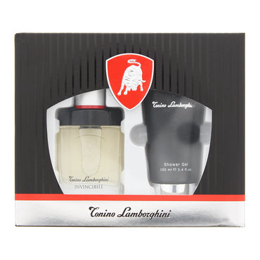 Tonino Lamborghini Invincibile 2 Piece Gift Set: Eau De Toilette 40ml - Shower Gel 100ml