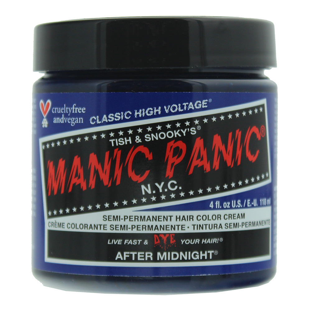 Manische paniek klassieke hoogspanning na middernacht semi-permanente haarkleurcrème 118ml