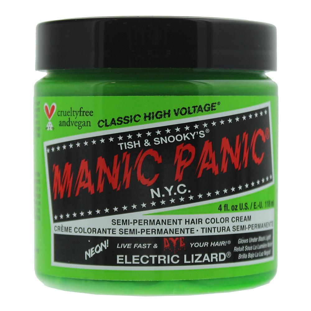 Manic panic klassisk højspændings elektrisk firben semi-permanent hårfarve creme 118ml
