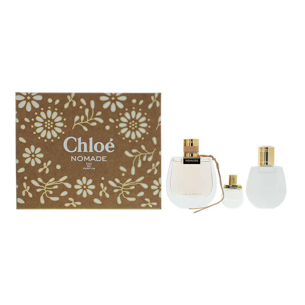 Set cadou Chloé nomade 3 piese: apa de parfum 75ml - lotiune de corp 100ml - apa de parfum 5ml