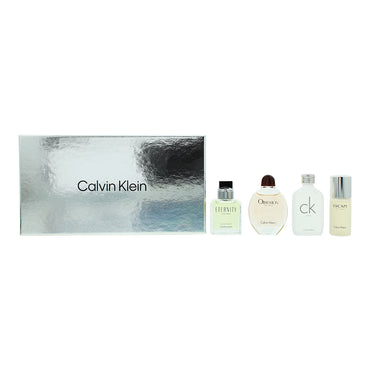 Calvin Klein Men Mini Eau De Toilette Gift Set 4 X 15ml (ObsessionCK OneEscapeEternity)