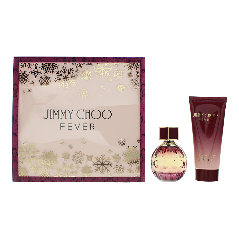Jimmy Choo Fever 2 Piece Gift Set: Eau de Parfum 60ml - Body Lotion 100ml