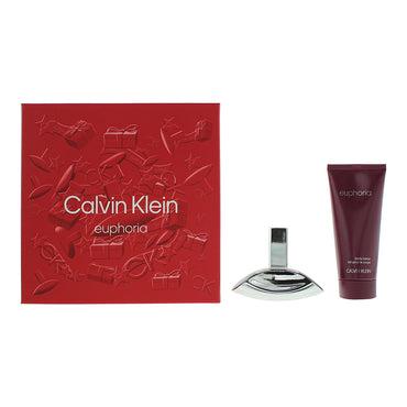 Calvin Klein Euphoria For Women 2 Piece Gift Set: Eau De Parfum 30ml - Body Lotion 100ml
