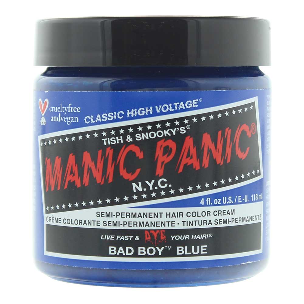 Manic Panic Classic High Voltage Bad Boy Blue Semi-Permanent Hair Colour Cream 118ml