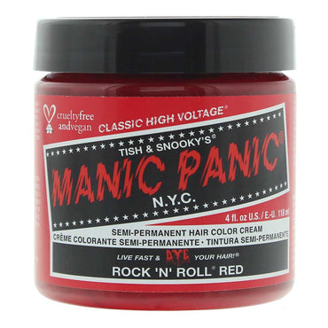 Manic Panic Classic High Voltage Rock'n'Roll Red Semi-Permanent Hair Colour Cream 118ml
