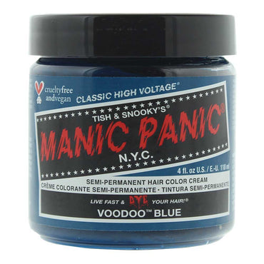 Manic Panic Classic High Voltage Voodoo Blue Semi-Permanent Hair Colour Cream 118ml