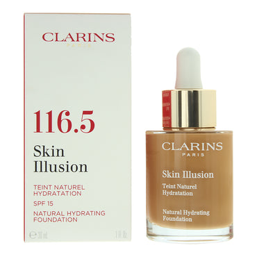 Clarins Skin Illusion Natural Hydrating Spf 15 116.5 Coffe Foundation 30ml