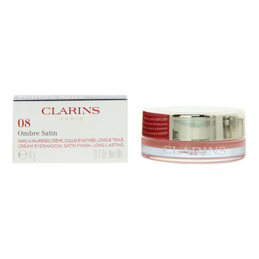Clarins Ombre Satin 08 Glossy Coral Cream Eye Shadow 4g